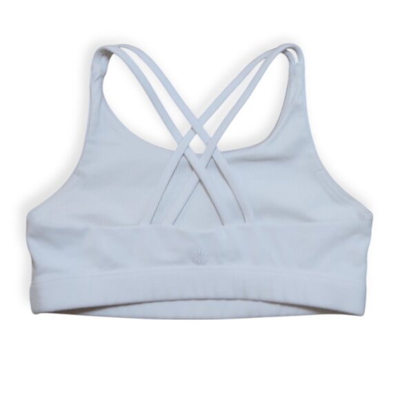 Athleta Girl Upbeat Sports Bra White - Picture 3 of 7